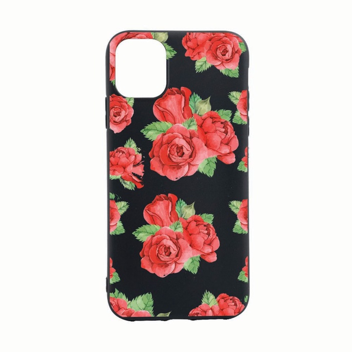 Husa pentru Apple iPhone 12 Pro Max, Rose, rezistenta la uzura, anti-alunecare, din silicon Premium, B97