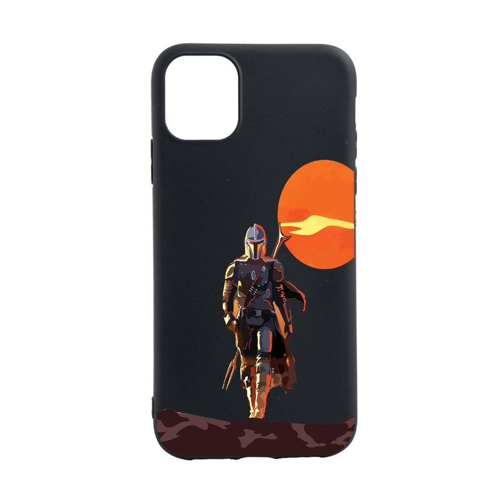 Husa Silicon Star Wars, The Mandalorian Compatibila Cu Apple iPhone 13, rezistenta la uzura, anti-alunecare, B460