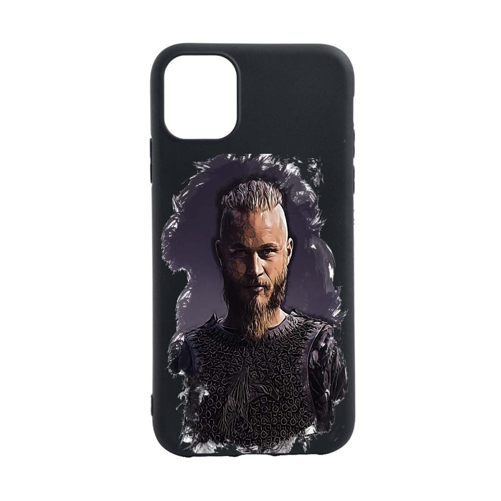 Husa Silicon Vikings Ragnar Lothbrok Movie, compatibila cu Apple iPhone 13 Mini, rezistenta la uzura, anti-alunecare, B452