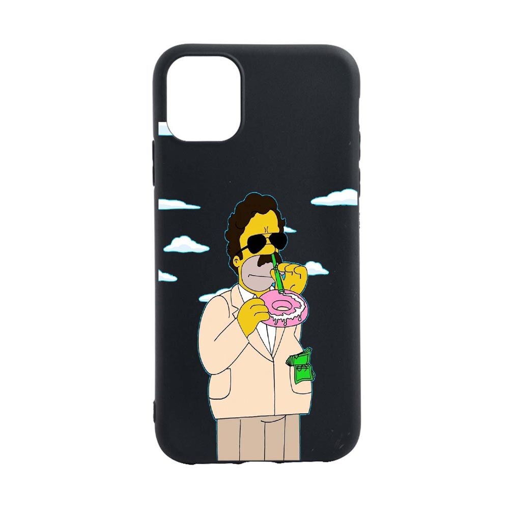 Husa Silicon Narcos Simpson, Movie Compatibila Cu Apple iPhone 13 Mini, rezistenta la uzura, anti-alunecare, B440