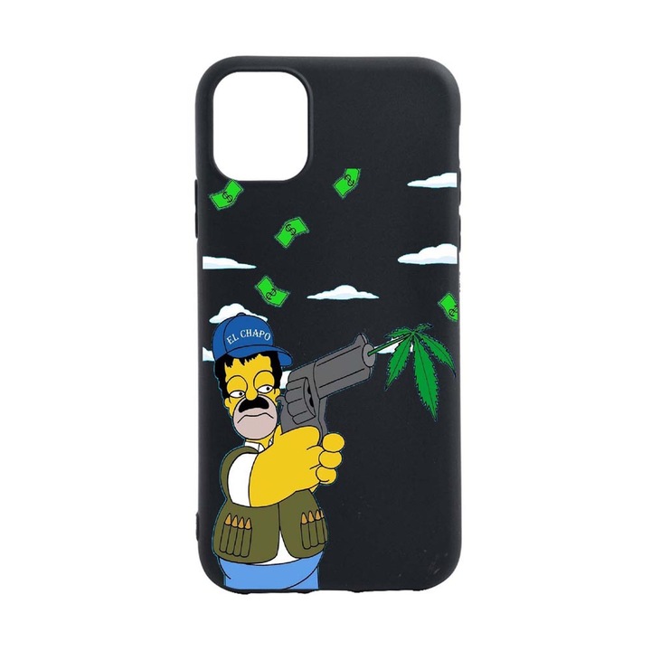 Husa Narcos Simpson, Movie pentru Apple iPhone 12 Pro Max, rezistenta la uzura, anti-alunecare, din silicon Premium, din silicon Premium, B441