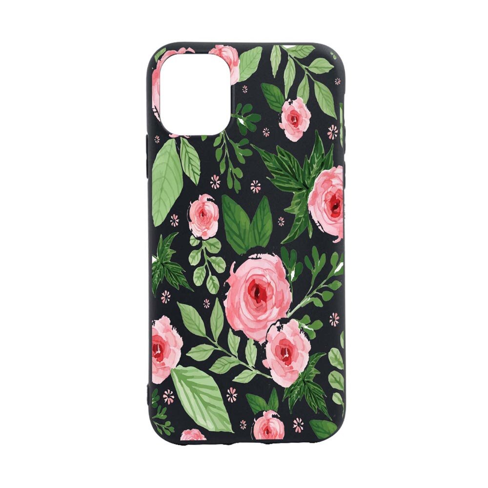 Husa Silicon Flowers, Pastel colors, compatibila cu Apple iPhone 13 Mini, rezistenta la uzura, anti-alunecare, B509