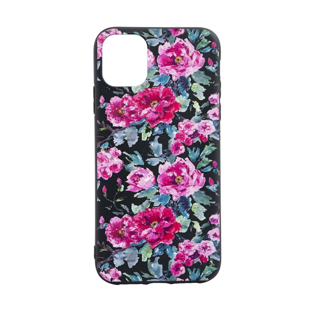 Husa Silicon Flowers, Pastel colors, compatibila cu Apple iPhone 13 Mini, rezistenta la uzura, anti-alunecare, B507