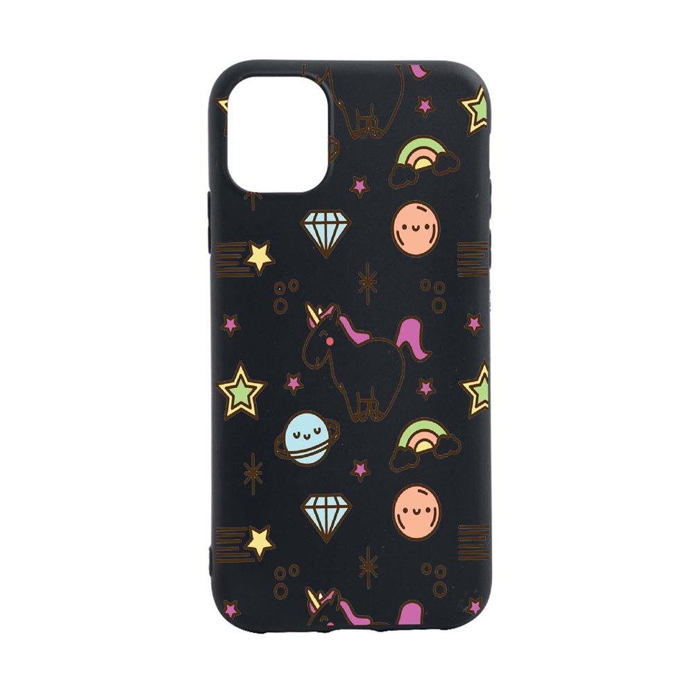 Husa Silicon Unicorn - universe, compatibila cu Apple iPhone 13, rezistenta la uzura, anti-alunecare, B526