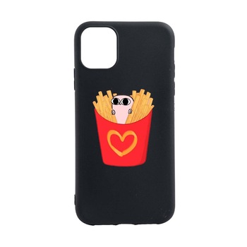 Husa I Love Chips, pentru Apple iPhone 12 Pro, rezistenta la uzura, anti-alunecare, din silicon Premium, din silicon Premium, B602 Husa I Love Chips, pentru Apple iPhone 12 Pro, rezistenta la uzura, anti-alunecare, din silicon Premium, din silicon Premium, B602