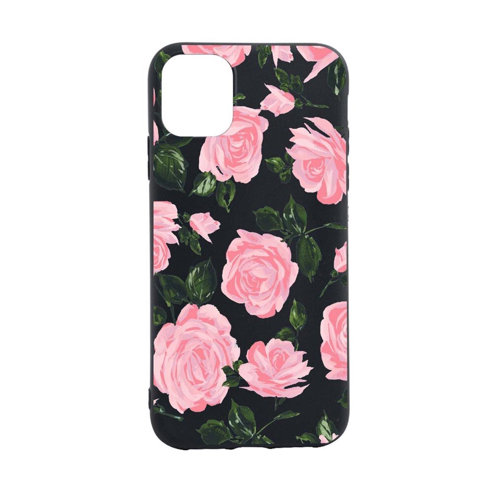 Husa Trandafiri, culorile de pastel, pentru Apple iPhone 12 Mini, rezistenta la uzura, anti-alunecare, din silicon Premium, din silicon Premium, B514