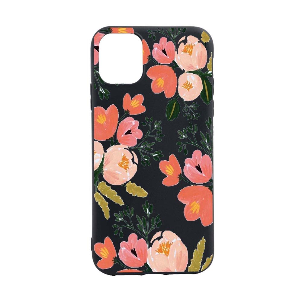 Husa Silicon Flowers, Pastel colors, compatibila cu Apple iPhone 13 Pro Max, rezistenta la uzura, anti-alunecare, B504
