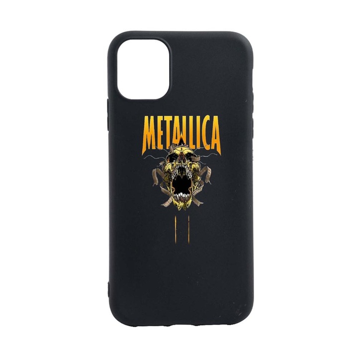 Husa Metallica, pentru Apple iPhone 12, rezistenta la uzura, anti-alunecare, din silicon Premium, din silicon Premium, B542