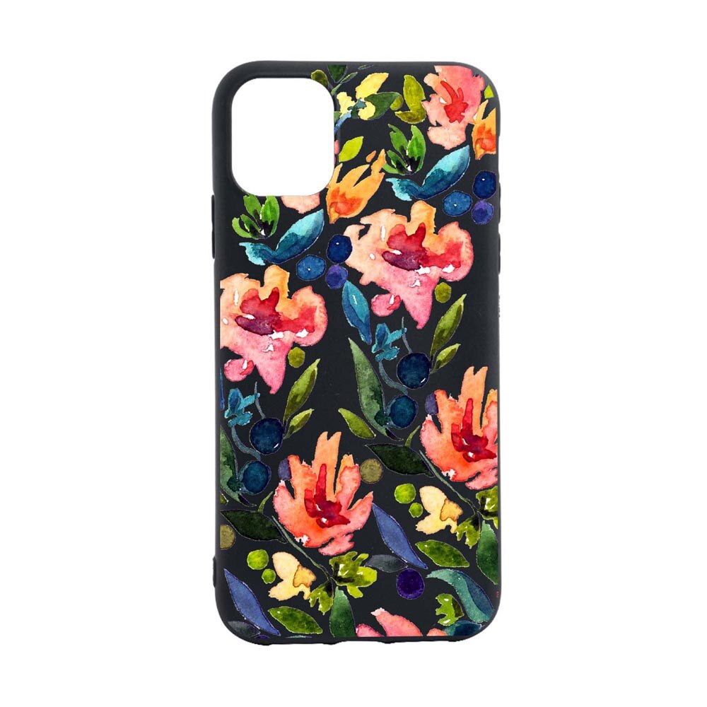 Husa Silicon Flowers Spring, compatibila cu Apple iPhone 13 Pro, rezistenta la uzura, anti-alunecare, B628