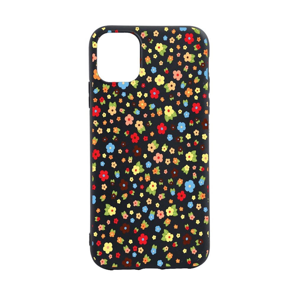 Husa Silicon Little Flowers, compatibila cu Apple iPhone 13 Pro, rezistenta la uzura, anti-alunecare, B501