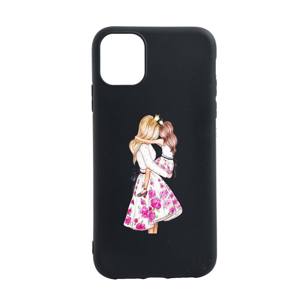 Husa Silicon Mommy's Girl, compatibila cu Apple iPhone 13 Mini, rezistenta la uzura, anti-alunecare, B554