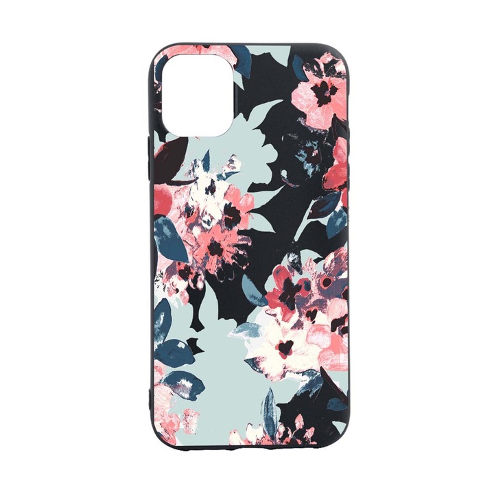 Husa Flori, culorile de pastel, pentru Apple iPhone 12 Mini, rezistenta la uzura, anti-alunecare, din silicon Premium, din silicon Premium, B508