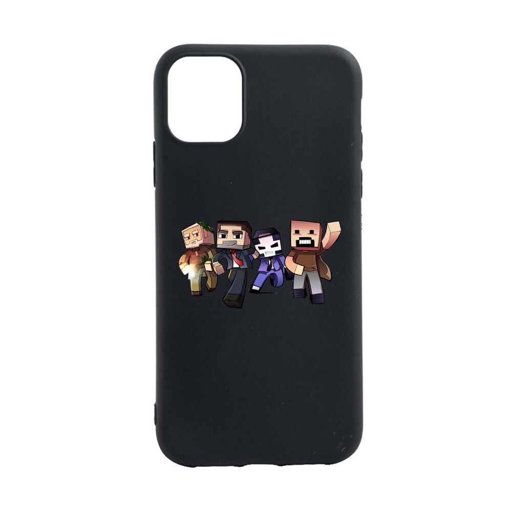 Husa Silicon Compatibila cu Apple iPhone 13 Mini, Minecraft, rezistenta la uzura, anti-alunecare, B727