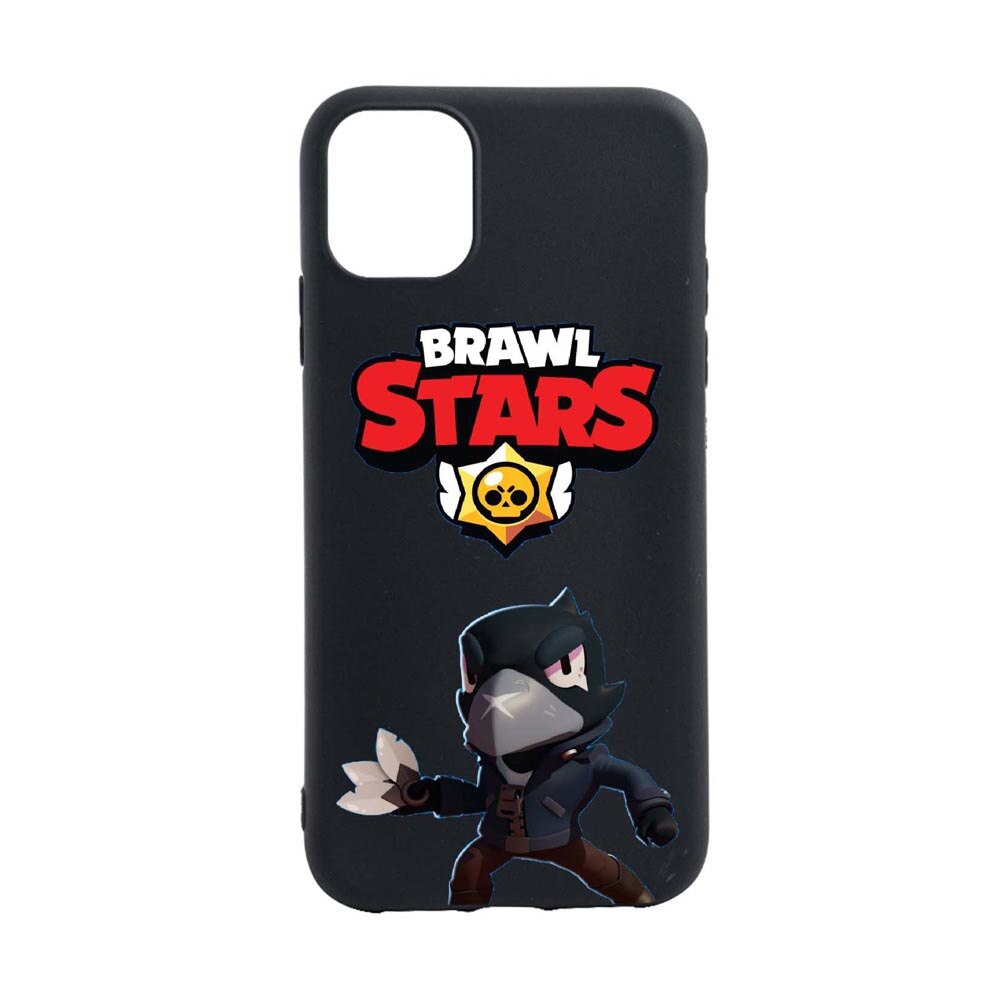 Husa Silicon Brawl Stars Crow, compatibila cu Apple iPhone 13 Pro, rezistenta la uzura, anti-alunecare, B644