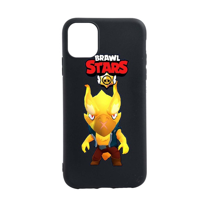Husa Brawl Stars Phoenix Crow, pentru Apple iPhone 12 Pro, rezistenta la uzura, anti-alunecare, din silicon Premium, din silicon Premium, B645