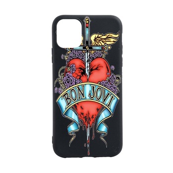 Husa Silicon Bon Jovi, compatibila cu Apple iPhone 13 Pro, rezistenta la uzura, anti-alunecare, B533 Husa Silicon Bon Jovi, compatibila cu Apple iPhone 13 Pro, rezistenta la uzura, anti-alunecare, B533
