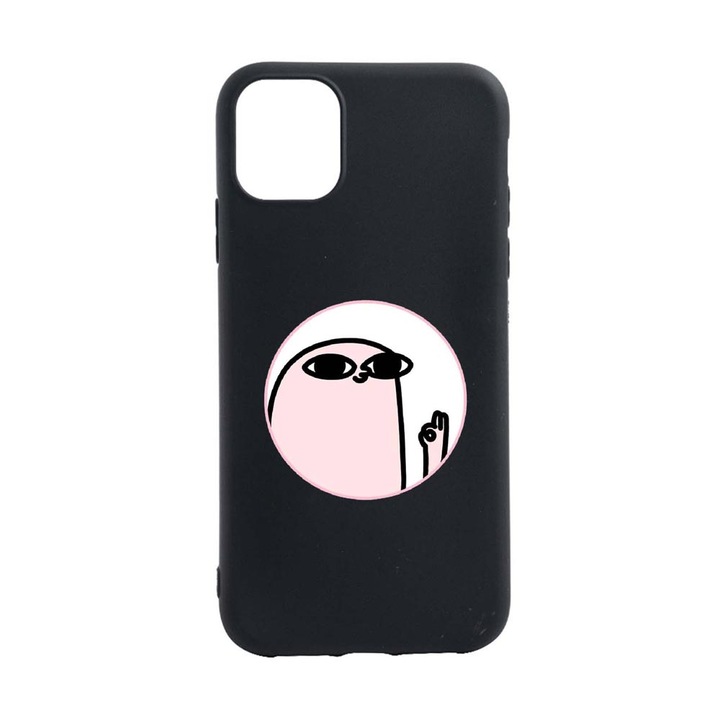 Husa Silicon Meme, compatibila cu Apple iPhone 13 Mini, rezistenta la uzura, anti-alunecare, B658