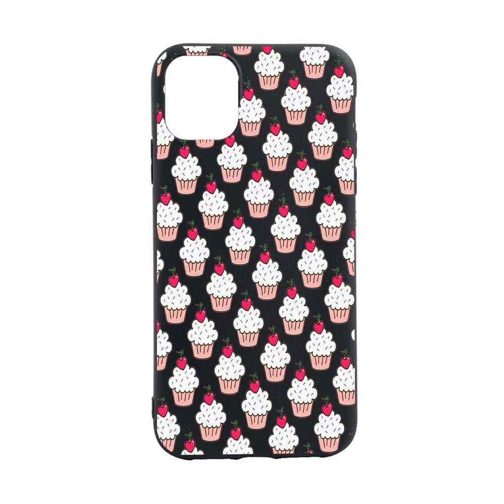 Husa Silicon Muffins, compatibila cu Apple iPhone 13 Mini, rezistenta la uzura, anti-alunecare, B668