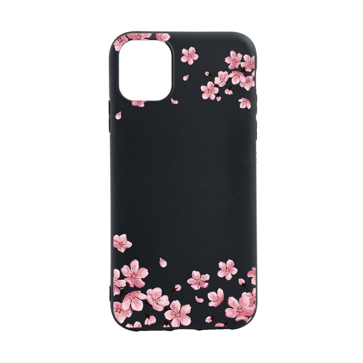 Husa Pastel colors - flowers, pentru Apple iPhone 12 Pro, rezistenta la uzura, anti-alunecare, din silicon Premium, din silicon Premium, B694