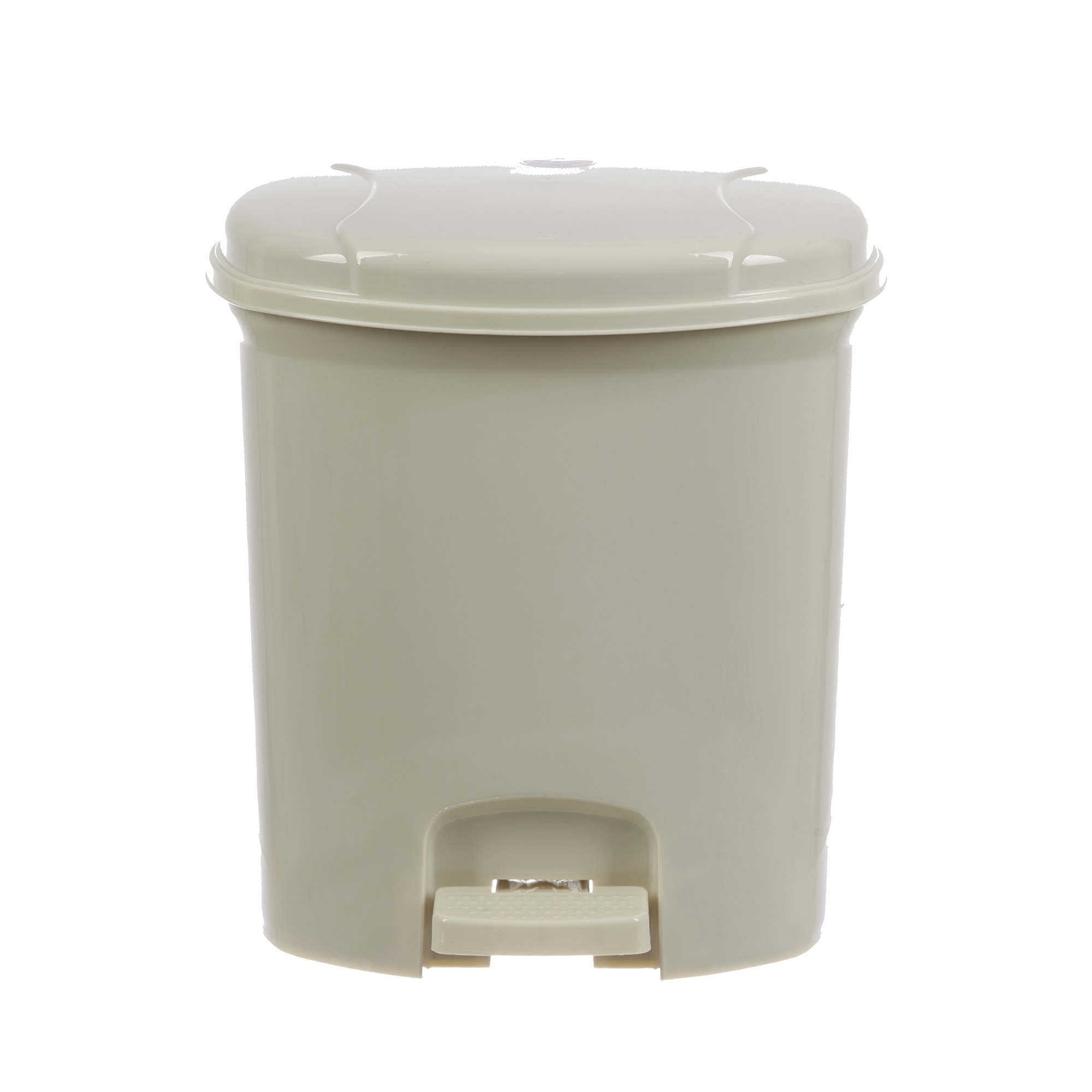 Cos de gunoi cu pedala Heinner Care, 7L, plastic, bej, 19X19.5X27 cm