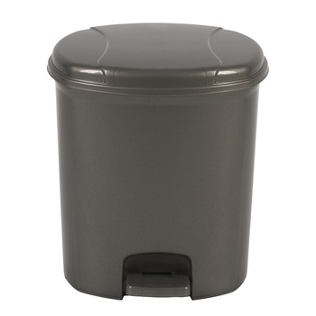 Cos de gunoi cu pedala Heinner Care, 25L, plastic, gri, 30X19.5X40 cm Cos de gunoi cu pedala Heinner Care, 25L, plastic, gri, 30X19.5X40 cm