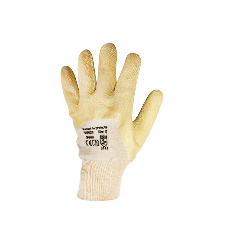 Set manusi de protectie latex cu dublura interioara,12 bucati, marimea L sezon rece Breckner Germany