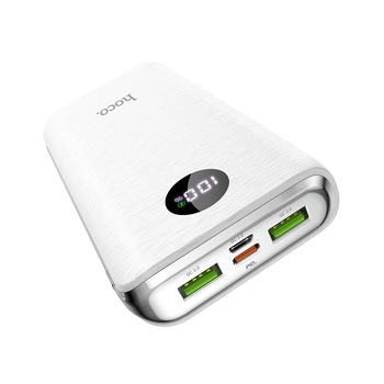Acumulator Extern Hoco J69A, Standard incarcare PD 3.0 / QC 3.0 / FCP / AFC, Putere 18W, 2 x USB, 1xUSB-C (input/output),15.000 mAh, Alb Acumulator Extern Hoco J69A, Standard incarcare PD 3.0 / QC 3.0 / FCP / AFC, Putere 18W, 2 x USB, 1xUSB-C (input/output),15.000 mAh, Alb