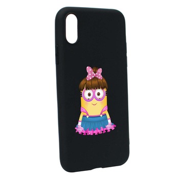 Husa pentru Xiaomi Redmi 9A, Minion Girl, rezistenta la uzura, anti-alunecare, din silicon Premium, B208 Husa pentru Xiaomi Redmi 9A, Minion Girl, rezistenta la uzura, anti-alunecare, din silicon Premium, B208