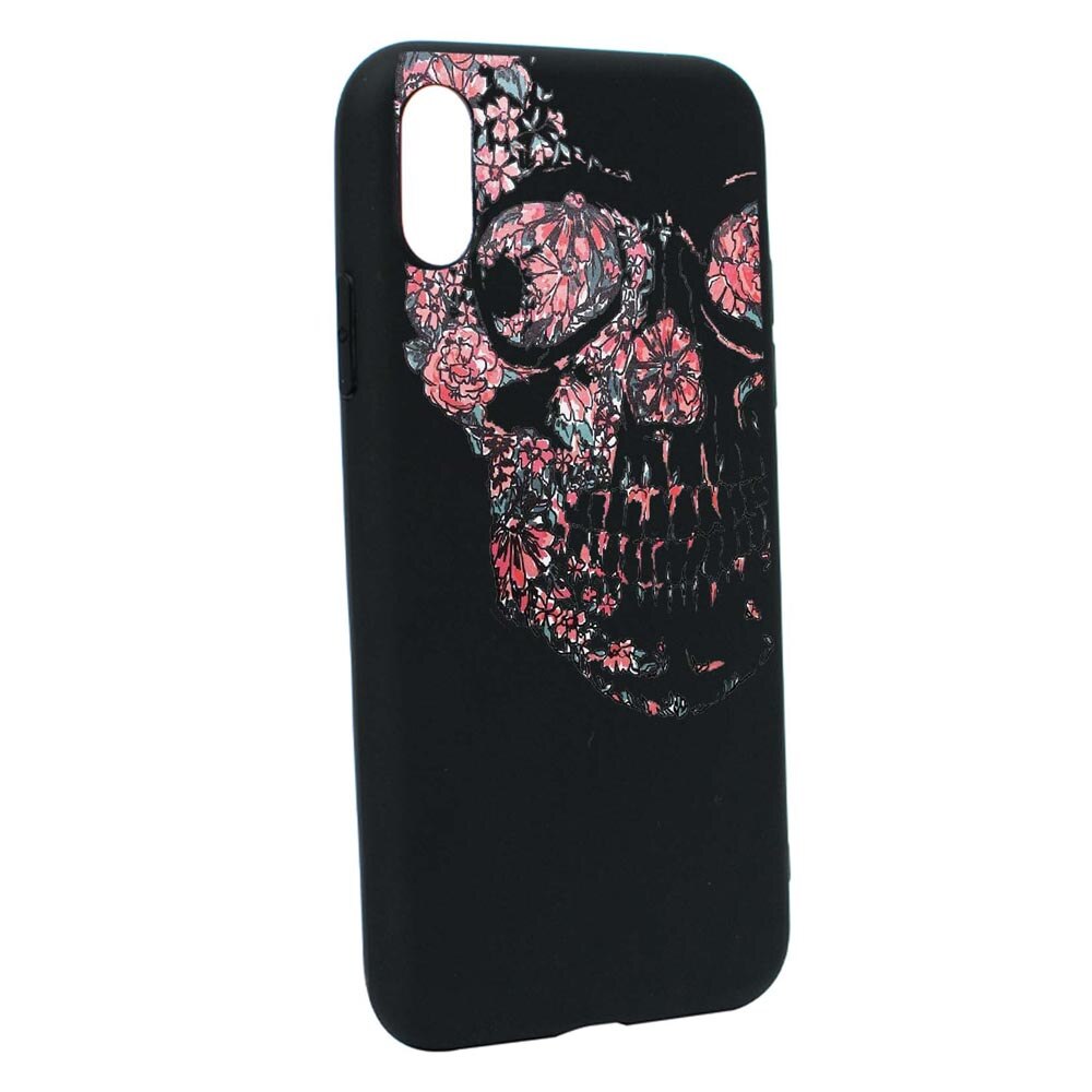 Husa Silicon Skull, compatibila cu Samsung Galaxy M02, rezistenta la uzura, anti-alunecare, B253