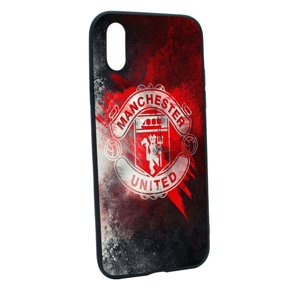 Husa Silicon Football, Manchester United, compatibila cu Xiaomi Poco F3 / Poco F3 Pro, rezistenta la uzura, anti-alunecare, B233