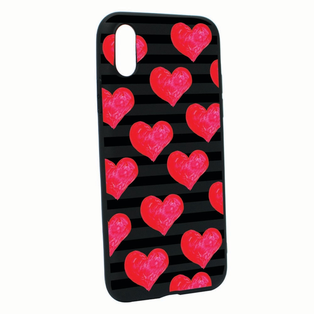 Husa Silicon Compatibila Cu Xiaomi Redmi K40 / Redmi K40 Pro, hearts, rezistenta la uzura, anti-alunecare, B102