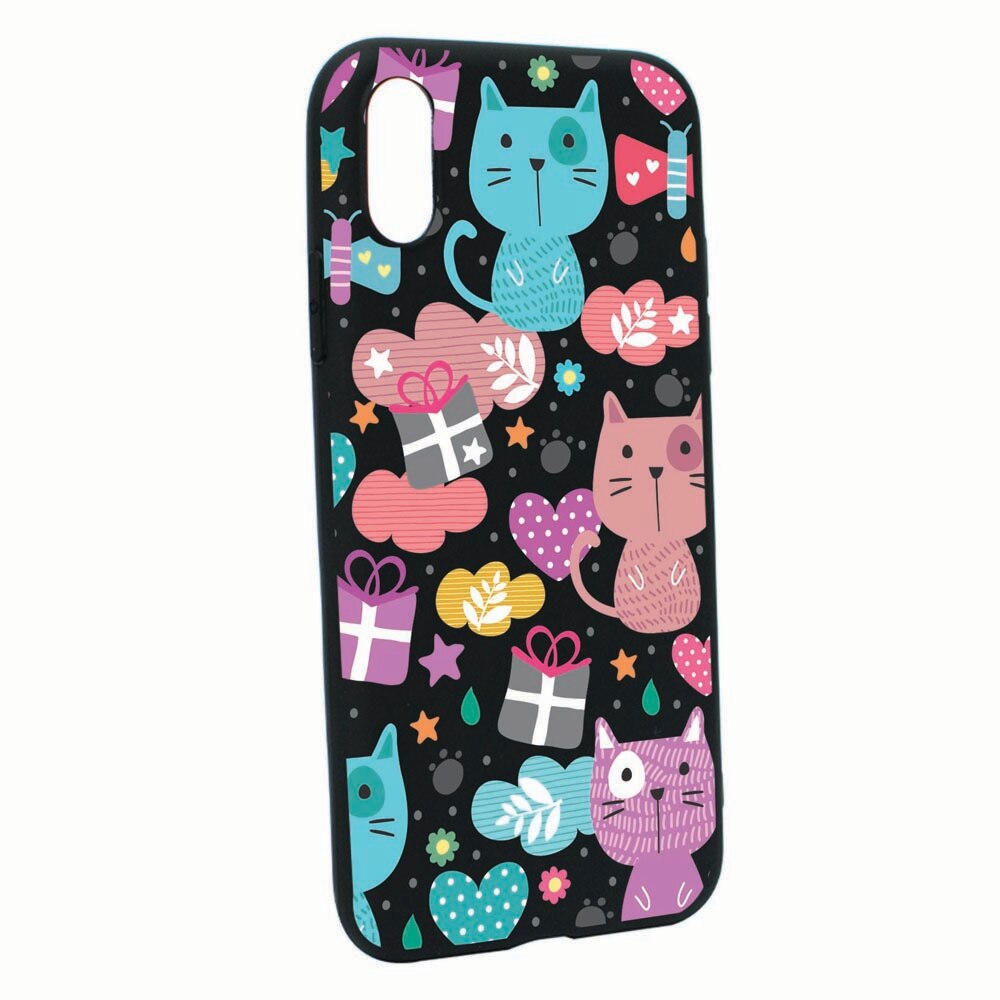 Husa pentru Xiaomi Mi 9, Lovely Cat, rezistenta la uzura, anti-alunecare, din silicon Premium, B41