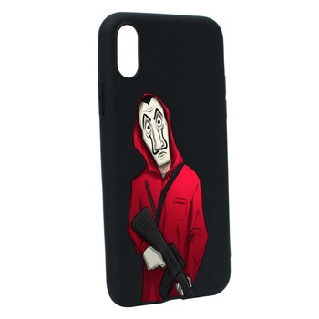 Husa La Casa de Papel, pentru Samsung Galaxy S21 Plus, rezistenta la uzura, anti-alunecare, din silicon Premium, B395 Husa La Casa de Papel, pentru Samsung Galaxy S21 Plus, rezistenta la uzura, anti-alunecare, din silicon Premium, B395