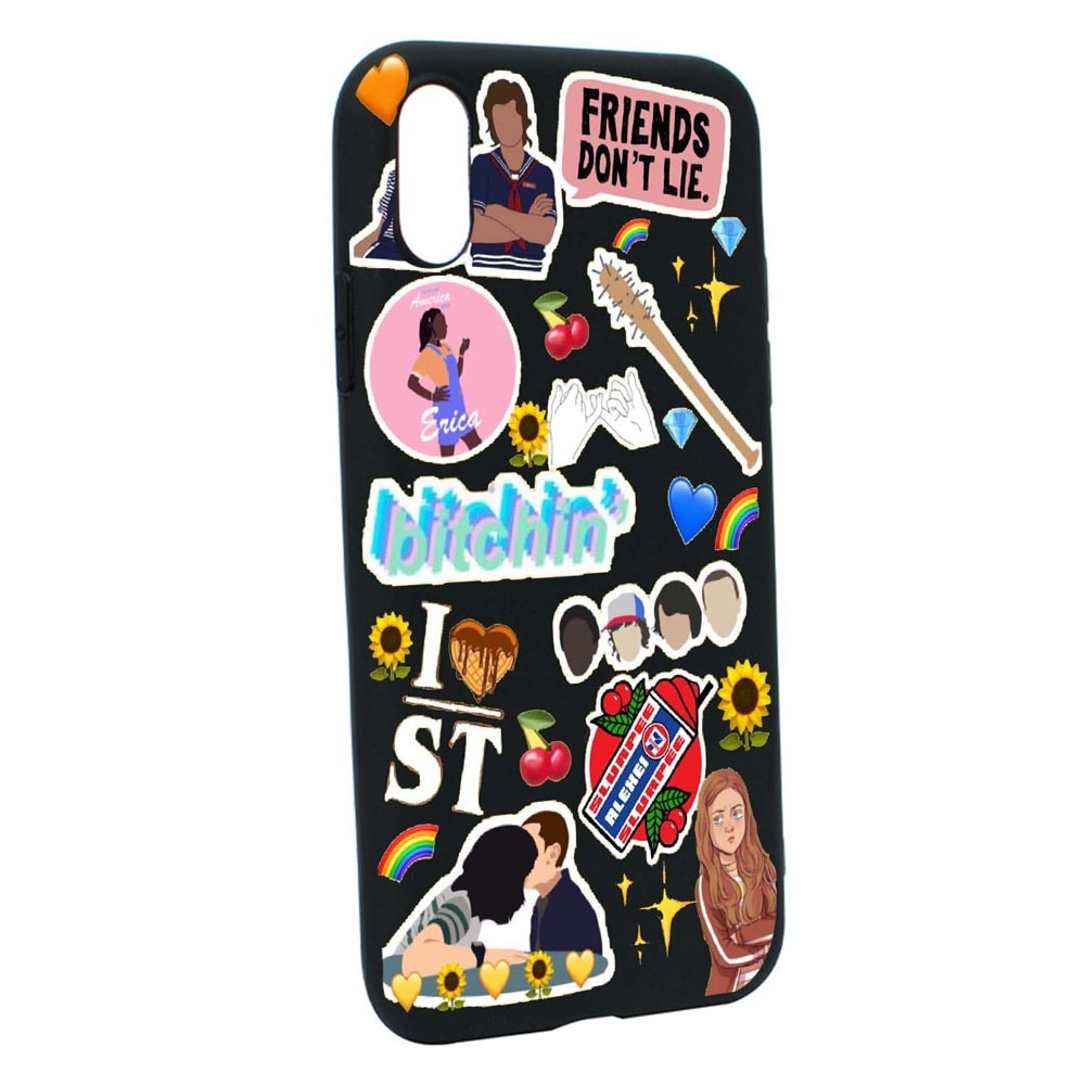 Husa Silicon Stranger Things, compatibila cu Samsung Galaxy M02, rezistenta la uzura, anti-alunecare, B376