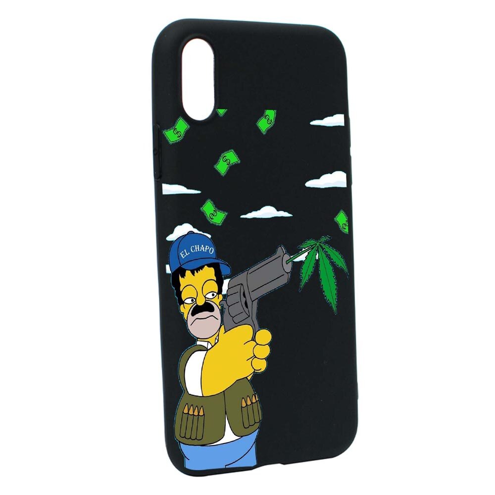 Husa Narcos Simpson, Movie pentru Xiaomi Redmi 9A, rezistenta la uzura, anti-alunecare, din silicon Premium, din silicon Premium, B441