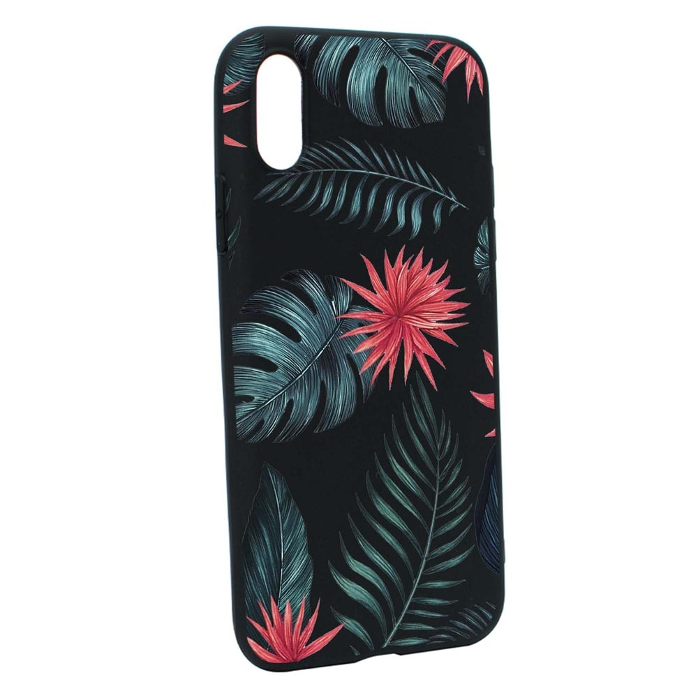 Husa Silicon Tropical Flowers, compatibila cu Xiaomi Redmi K40 / Redmi K40 Pro, rezistenta la uzura, anti-alunecare, B497