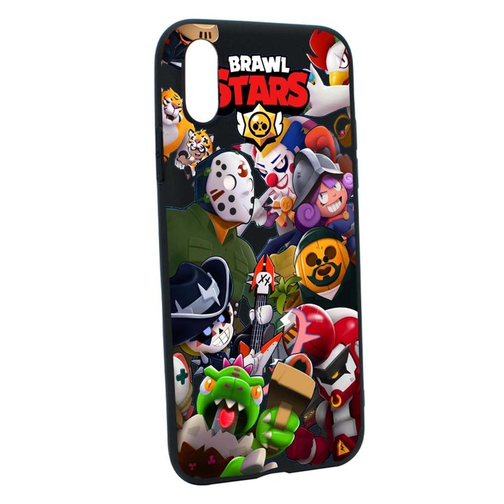 Husa Brawl Stars, pentru Xiaomi Redmi 9A, rezistenta la uzura, anti-alunecare, din silicon Premium, din silicon Premium, B646