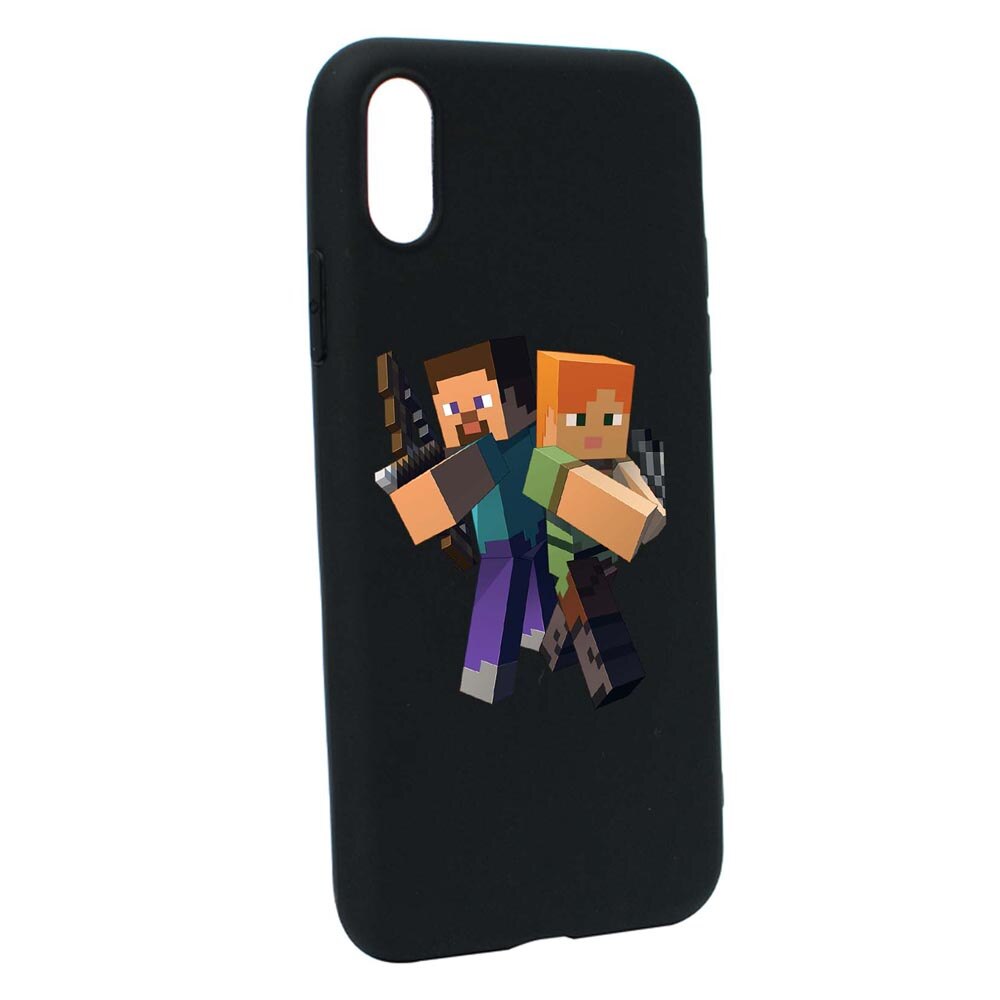 Husa Xiaomi Redmi 9A, Minecraft, rezistenta la uzura, anti-alunecare, din silicon Premium, B728