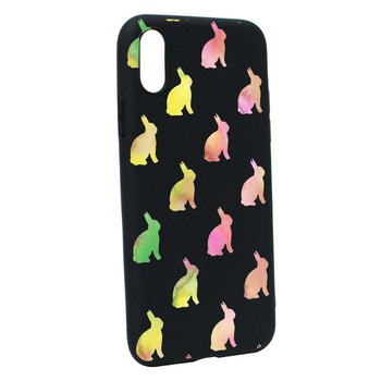 Husa Cool Rabbits, pentru Xiaomi Redmi 9A, rezistenta la uzura, anti-alunecare, din silicon Premium, din silicon Premium, B695 Husa Cool Rabbits, pentru Xiaomi Redmi 9A, rezistenta la uzura, anti-alunecare, din silicon Premium, din silicon Premium, B695