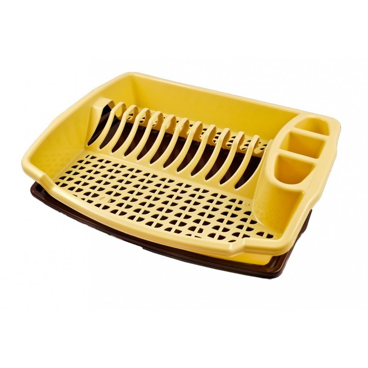 Suport bucatarie pentru vase din plastic 46 cm + tava