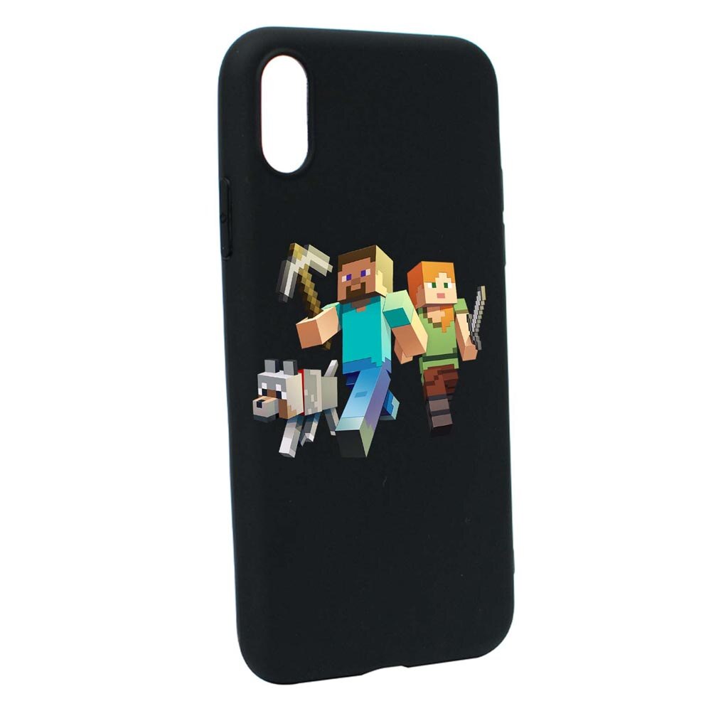 Husa Xiaomi Redmi 9A, Minecraft, rezistenta la uzura, anti-alunecare, din silicon Premium, B730