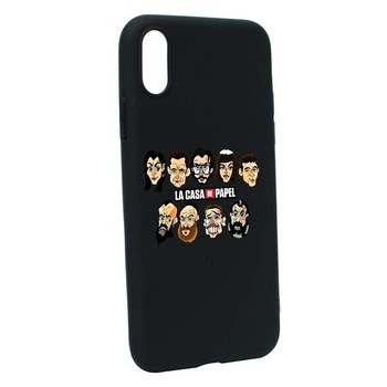 Husa Xiaomi Redmi 9A, La Casa De Papel, rezistenta la uzura, anti-alunecare, din silicon Premium, B713 Husa Xiaomi Redmi 9A, La Casa De Papel, rezistenta la uzura, anti-alunecare, din silicon Premium, B713