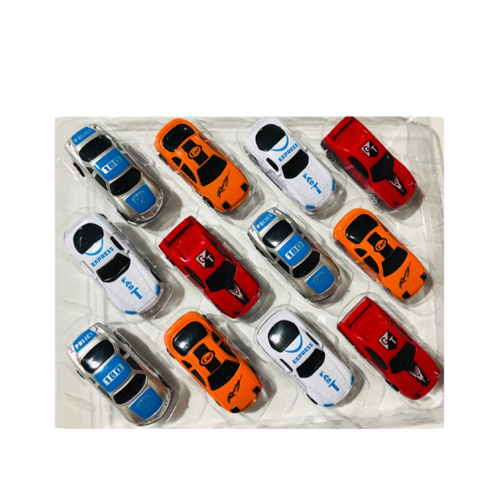 Set 12 masinute, Drive Speed, 7 cm, multicolor