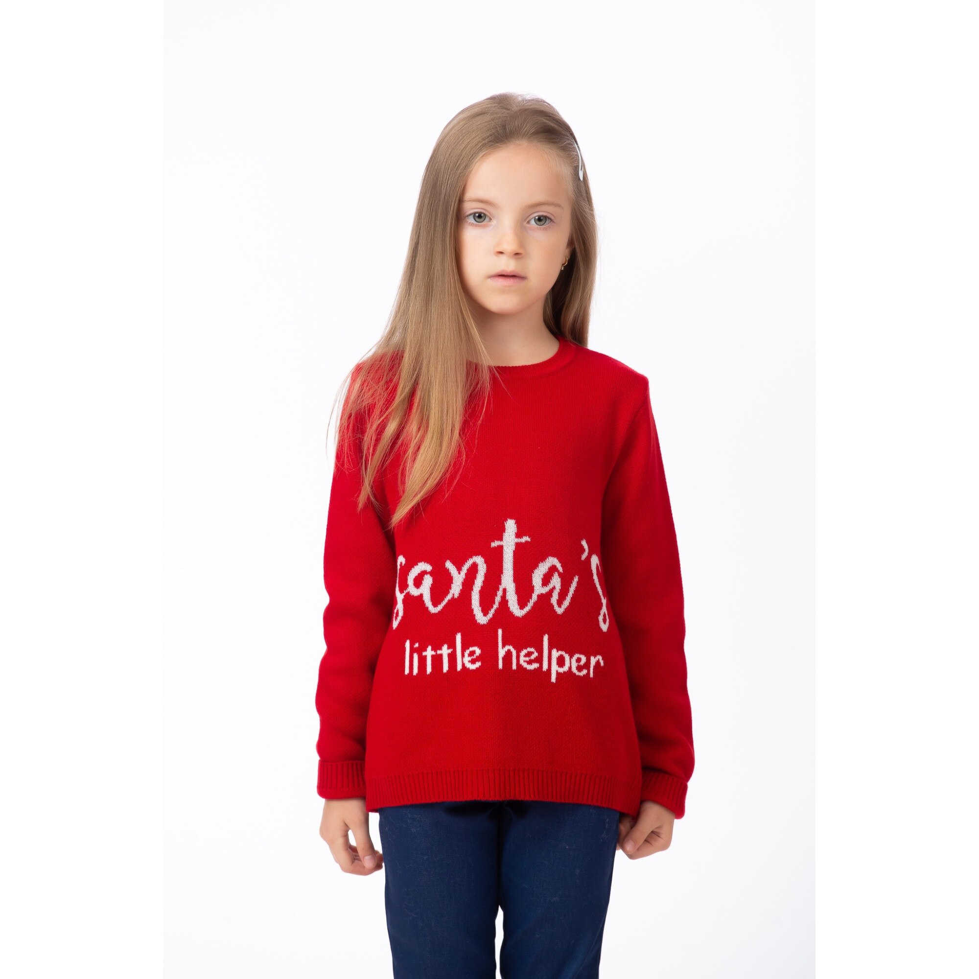 Pulover de fetite santa's, Rosu