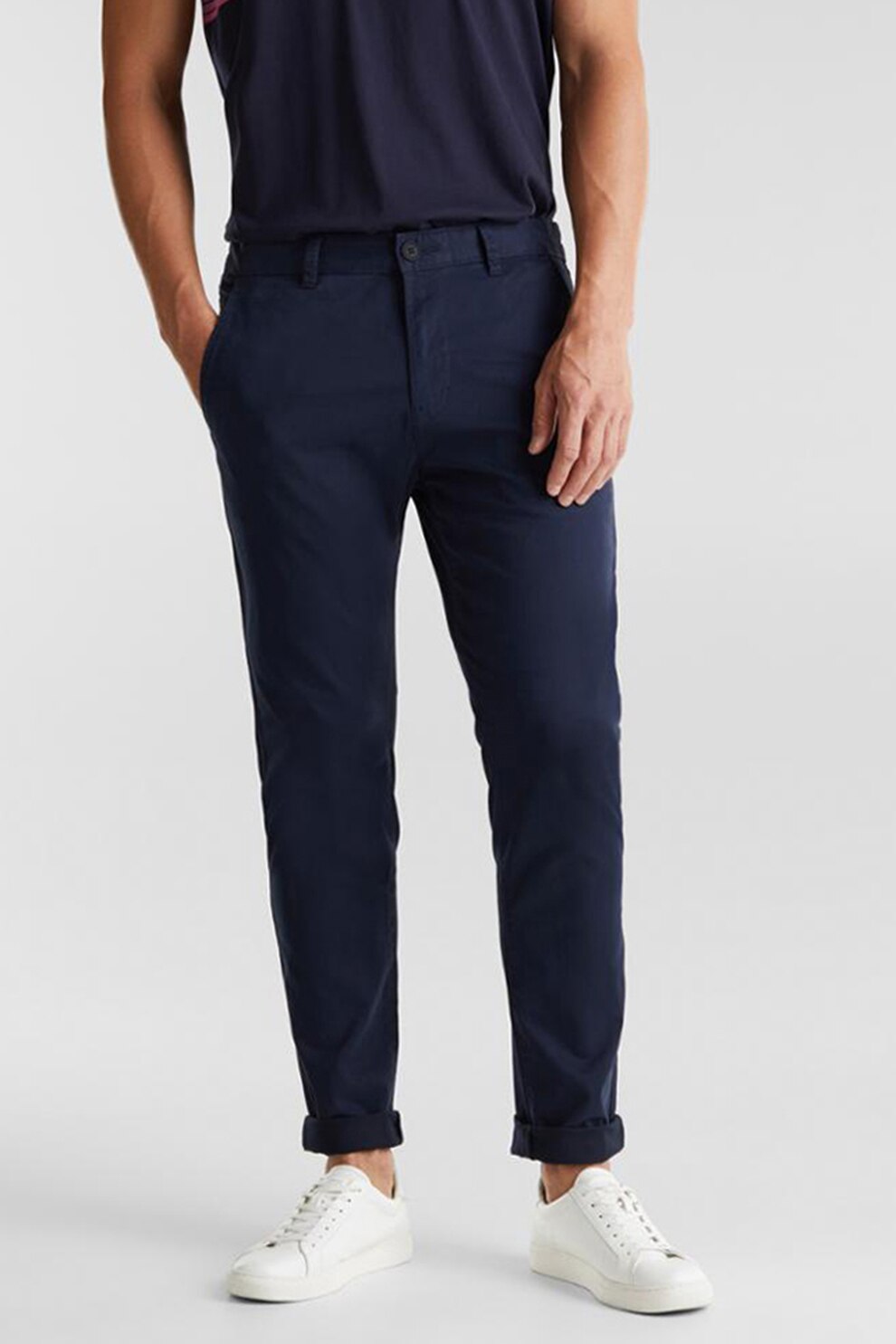 EDC by Esprit, Pantaloni chino slim fit, Bleumarin, W33-L32