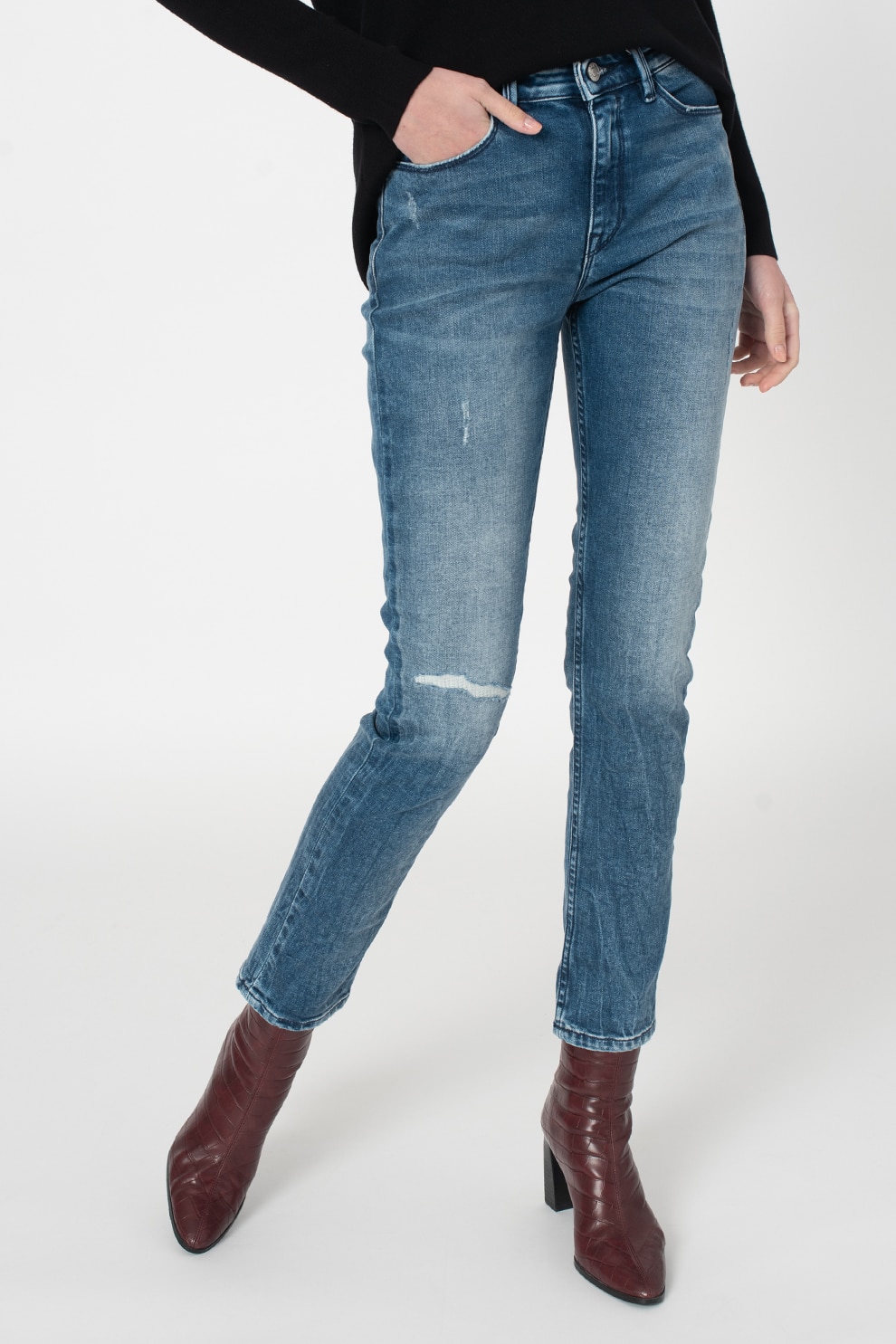 Esprit, Blugi slim fit, Albastru, W25-L30