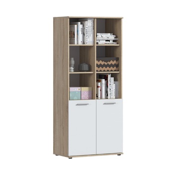 Dulap Sani Mambo SB 2757, 78/44/176.1 cm, Stejar Sonoma/Alb Dulap Sani Mambo SB 2757, 78/44/176.1 cm, Stejar Sonoma/Alb