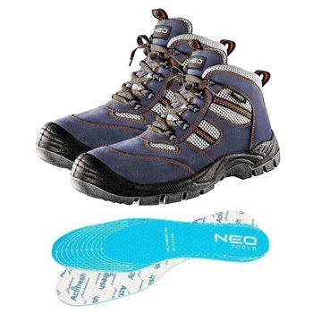 Bocanci de lucru, S1P, SRA, piele caprioara, talpici/branturi, marimea 40, NEO Bocanci de lucru, S1P, SRA, piele caprioara, talpici/branturi, marimea 40, NEO