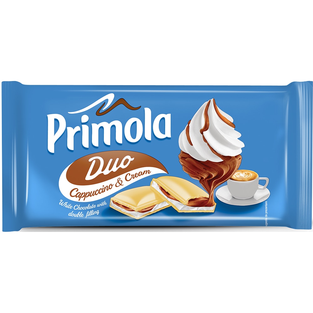 Pachet 21x Ciocolata Primola cu frisca si cappuccino 90 g