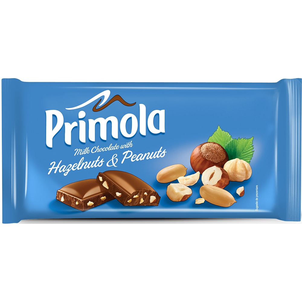 Pachet 21x Ciocolata Primola cu alune si arahide 90 g